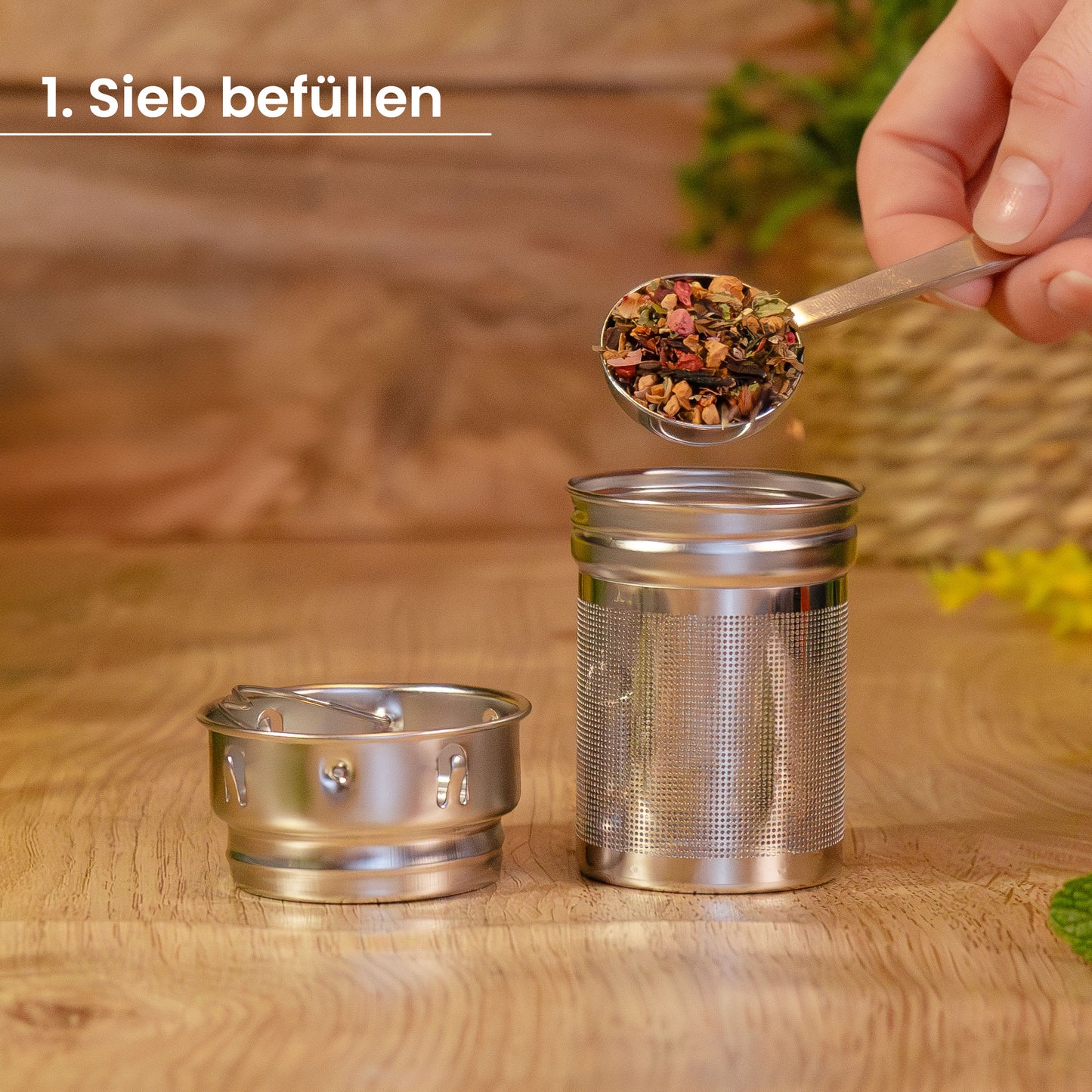 Thermosflasche mit Sieb (500ml) - Heart Warmer