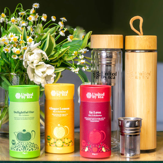 Bio Tee Geschenkset inkl. Thermosflasche