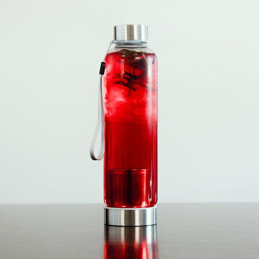 Tee-Limo Flasche mit Sieb aus Edelstahl 500ml
