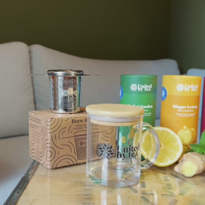 Teeglas aus recyceltem Glas
